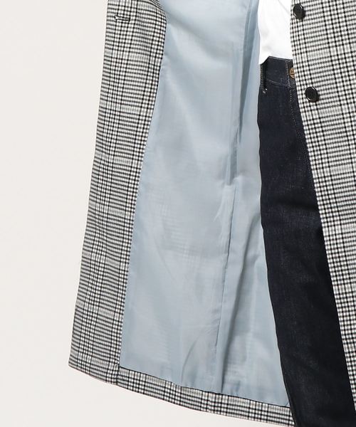 LOWRYS FARM(ローリーズファーム)の「ロングノーカラーコート 785462(ノーカラージャケット・レディース・ベージュ/ブラック系その他/チェック/ブルー・LARGE/MEDIUM)」の7枚目の写真