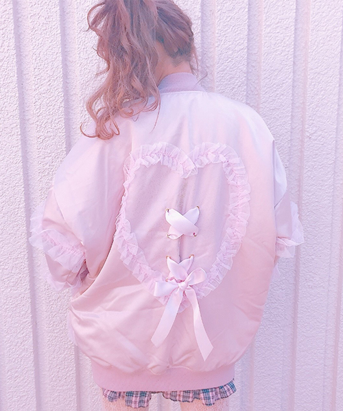 Swankiss（スワンキス）の「AU heart tulle MA-1（その他アウター 