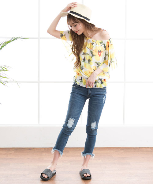 Newlyme（ニューリーミー）の「楽チンフラットカラバリシャワーサンダル（サンダル・レディース・ブラック/ピンク系その他/グリーン系その他/ゴールド系その他/ピンク系その他2/ホワイト/ブラック系その他/シルバー系その他・23㎝/24㎝/23.5㎝/24.5㎝/25.5cm/25㎝）」の19枚目の写真