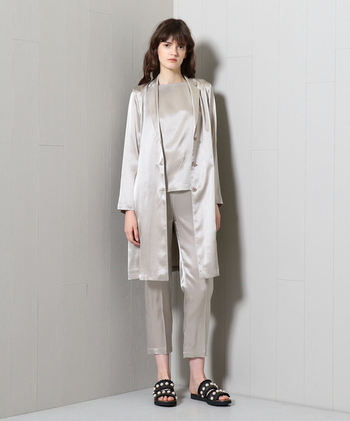 H BEAUTY&YOUTH◆ブラウス/S/シルク/YLW/無地/1611-299-2220 H BEAUTY&YOUTH UNITED ARROWS（エイチビューティーアンドユース