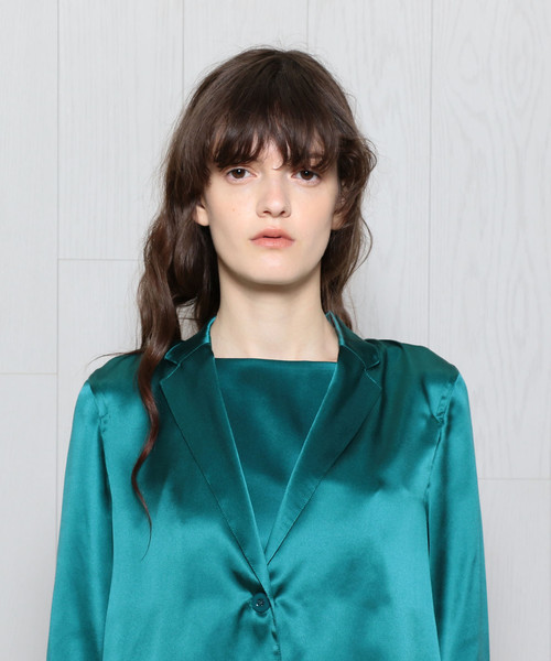 H BEAUTY&YOUTH◆ブラウス/S/シルク/YLW/無地/1611-299-2220 H BEAUTY&YOUTH UNITED ARROWS（エイチビューティーアンドユース