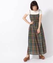 LOWRYS FARM | マドラスチェックキャミワンピース　786737(ワンピース)