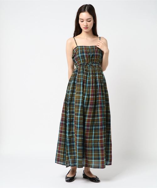 LOWRYS FARM（ローリーズファーム）の「マドラスチェックキャミワンピース　786737（ワンピース・レディース・カーキ/ピンク・MEDIUM/LARGE）」の11枚目の写真