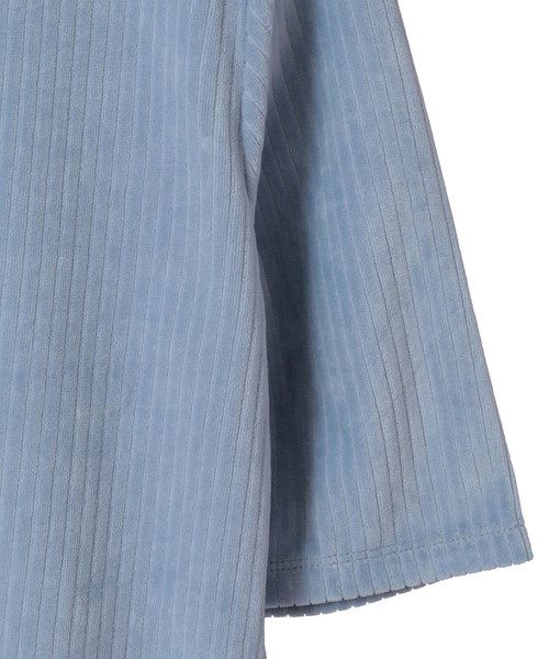 The Virgnia（ザ ヴァージニア）の「スタンドネックコーディロイ半袖Ｔ（Tシャツ/カットソー・レディース・ネイビー/サックスブルー/ボルドー/ラベンダー・FREE）」の15枚目の写真