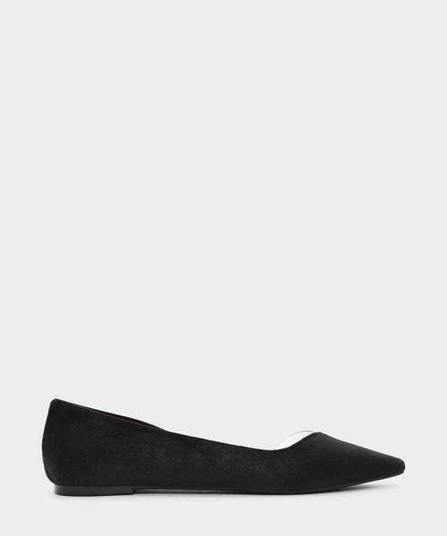 CHARLES & KEITH(チャールズ & キース)の「トランスペアレントパネルバレリーナ / TRANSPARENT PANEL BALLERINAS(バレエシューズ・レディース・ブラック/ブルー・22.5cm/23cm/23.5cm/24.5cm/25cm)」の1枚目の写真