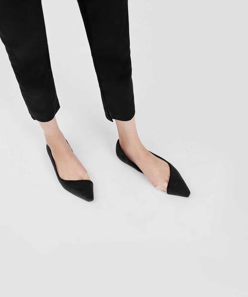CHARLES & KEITH(チャールズ & キース)の「トランスペアレントパネルバレリーナ / TRANSPARENT PANEL BALLERINAS(バレエシューズ・レディース・ブラック/ブルー・22.5cm/23cm/23.5cm/24.5cm/25cm)」の3枚目の写真
