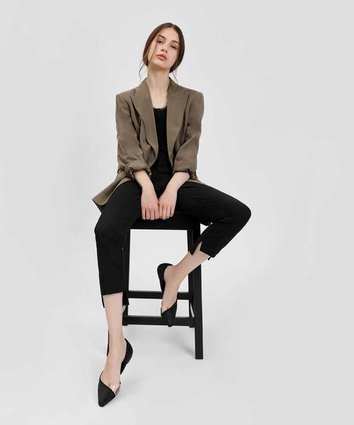 CHARLES & KEITH(チャールズ & キース)の「トランスペアレントパネルバレリーナ / TRANSPARENT PANEL BALLERINAS(バレエシューズ・レディース・ブラック/ブルー・22.5cm/23cm/23.5cm/24.5cm/25cm)」の7枚目の写真