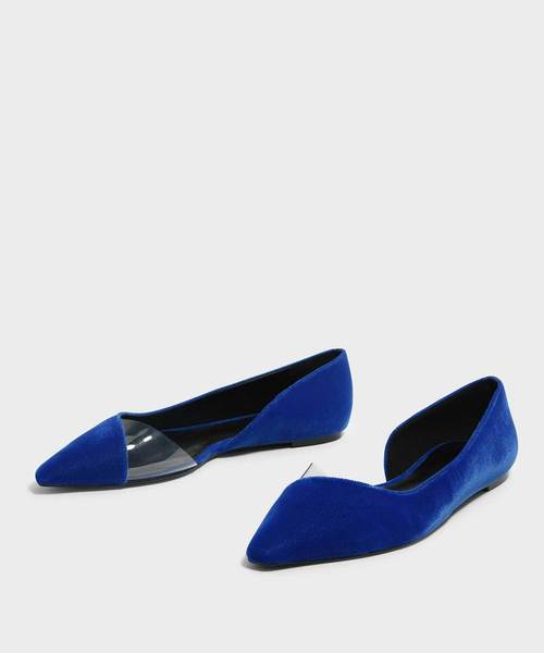 CHARLES & KEITH(チャールズ & キース)の「トランスペアレントパネルバレリーナ / TRANSPARENT PANEL BALLERINAS(バレエシューズ・レディース・ブラック/ブルー・22.5cm/23cm/23.5cm/24.5cm/25cm)」の10枚目の写真