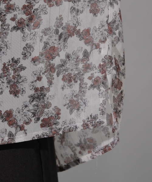 PAGEBOY（ページボーイ）の「フラワー開襟シャツ（シャツ/ブラウス・レディース・ホワイト/ブラック/オレンジ・FREE）」の18枚目の写真