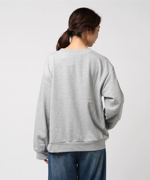 VENCEEXCHANGE（ヴァンスエクスチェンジ）の「プリントロゴプルオーバー（パーカー・レディース・グレー/オフホワイト・M）」の3枚目の写真