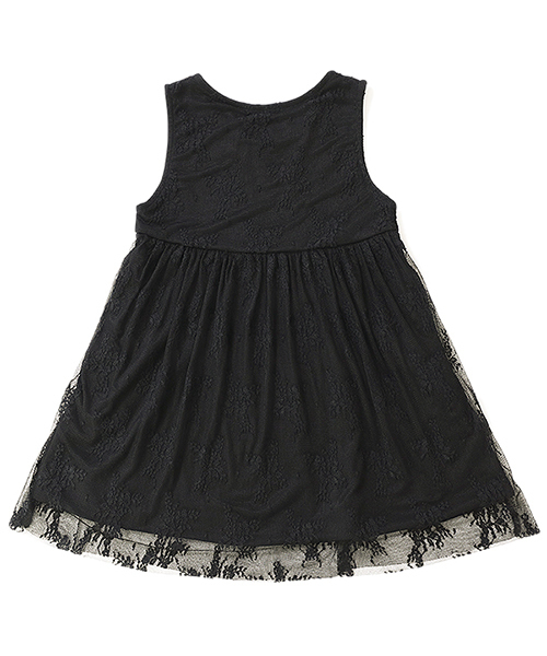 devirock(デビロック)の「花柄チュールワンピース(ドレス・キッズ・ブラック・110cm/100cm/120cm/130cm/140cm/150cm/160cm)」の10枚目の写真