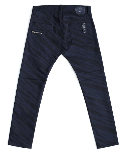 SHAREEF(シャリーフ)の「LINE PATTERN ZIP-SLIT SKINNY(その他パンツ・メンズ・ブラック/ネイビー・2/3/1)」の8枚目の写真