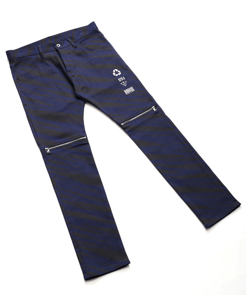SHAREEF(シャリーフ)の「LINE PATTERN ZIP-SLIT SKINNY(その他パンツ・メンズ・ブラック/ネイビー・2/3/1)」の18枚目の写真