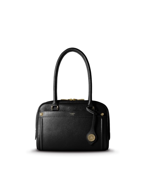 PELLE MORBIDA(ペッレモルビダ)の「VELA(ヴェーラ)ミニハンドバッグ(ショルダー付き)(ハンドバッグ・レディース・ブラック/アイボリー・FREE)」の1枚目の写真