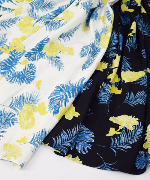 PICCIN（ピッチン）の「リゾートフラワーロングフレアスカート（スカート・レディース・ブラック/オフホワイト・MEDIUM/LARGE）」の11枚目の写真