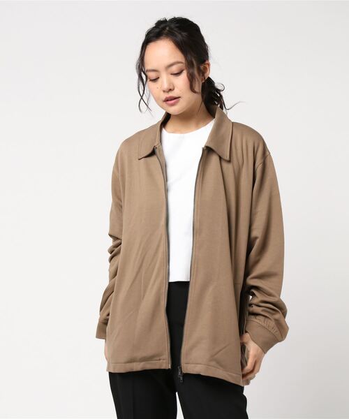 Bling Leads(ブリングリーズ)の「【Bl】ポンチ素材 ジップ・コーチジャケット(ブルゾン・メンズ・ブラック系その他/ブラウン系その他/ベージュ系その他/ブラック系その他2/ブラウン系その他2/ベージュ系その他2・MEDIUM/LARGE/X-LARGE)」の5枚目の写真