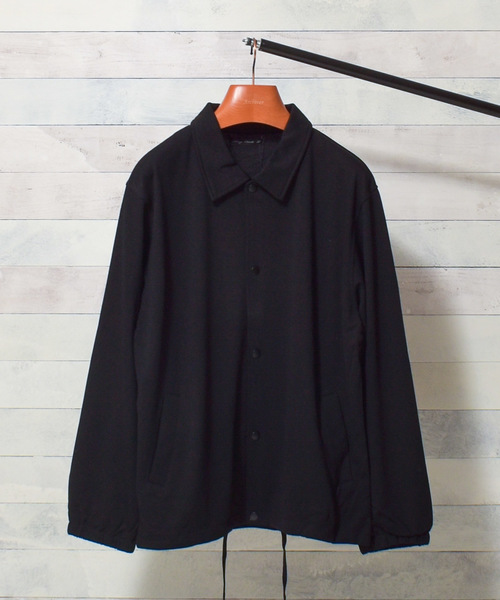 Bling Leads(ブリングリーズ)の「【Bl】ポンチ素材 ジップ・コーチジャケット(ブルゾン・メンズ・ブラック系その他/ブラウン系その他/ベージュ系その他/ブラック系その他2/ブラウン系その他2/ベージュ系その他2・MEDIUM/LARGE/X-LARGE)」の11枚目の写真