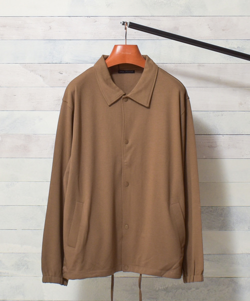 Bling Leads(ブリングリーズ)の「【Bl】ポンチ素材 ジップ・コーチジャケット(ブルゾン・メンズ・ブラック系その他/ブラウン系その他/ベージュ系その他/ブラック系その他2/ブラウン系その他2/ベージュ系その他2・MEDIUM/LARGE/X-LARGE)」の12枚目の写真