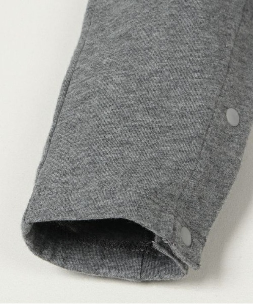 quoti use fith（クゥオティ　ユース　フィス）の「天竺 ノースリーブ プレイスーツ（ロンパース・キッズ・グリーン/グレー/チャコールグレー/ブルー/ピンク・80/90/70）」の12枚目の写真