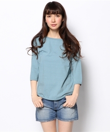 BEAMS BOY | BEAMS BOY / 天竺 無地 ボートネック 7分(Tシャツ/カットソー)