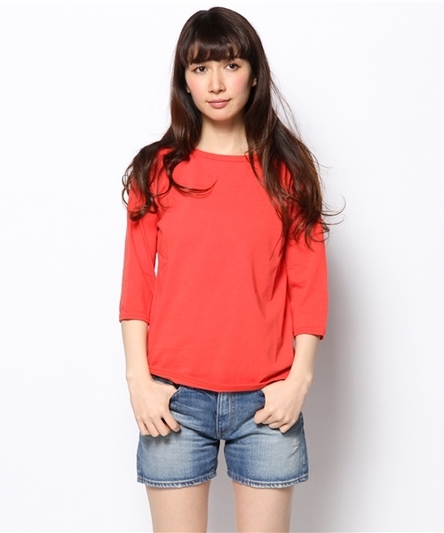BEAMS BOY(ビームスボーイ)の「○BEAMS BOY / 天竺 無地 ボートネック 7分(Tシャツ/カットソー・レディース・ホワイト/グレー/レッド/ブルー系その他・ONE SIZE)」の4枚目の写真