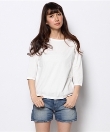 BEAMS BOY | BEAMS BOY / 天竺 無地 ボートネック 7分(Tシャツ/カットソー)