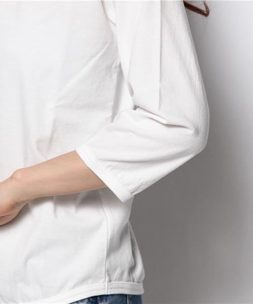 BEAMS BOY(ビームスボーイ)の「○BEAMS BOY / 天竺 無地 ボートネック 7分(Tシャツ/カットソー・レディース・ホワイト/グレー/レッド/ブルー系その他・ONE SIZE)」の5枚目の写真