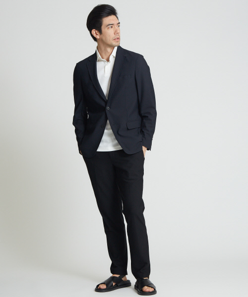 DESIGNWORKS（デザインワークス）の「【セットアップ対応】メッシュストレッチ パッカブル ジャケット（テーラードジャケット・メンズ・ブラック/ネイビー・44/46/50/48）」の12枚目の写真