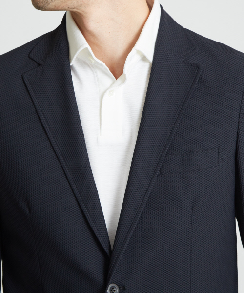 DESIGNWORKS（デザインワークス）の「【セットアップ対応】メッシュストレッチ パッカブル ジャケット（テーラードジャケット・メンズ・ブラック/ネイビー・44/46/50/48）」の14枚目の写真