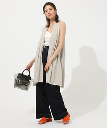 AZUL by moussy LADYS�i�A�Y�[���o�C�}�E�W�[���f�B�X�j�́uICE CLEAN LONG VEST / �A�C�X�N���[�������O�x�X�g�i�x�X�g�j�v