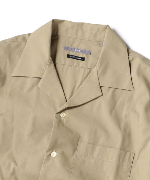 SHIPS（シップス）の「SU: コットン/レーヨン オープンカラー シャツ（シャツ/ブラウス・メンズ・ブラック/ベージュ/ネイビー/キャメル/ワイン・SMALL/MEDIUM/LARGE）」の22枚目の写真