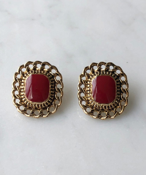 dictionary（ディクショナリー）の「【dictionary / ディクショナリー】 デザイン アンティーク ピアス（ピアス（両耳用）・レディース・ブラック/ライトホワイト/ベージュ/ネイビー/ブラウン/イエロー/オレンジ/グリーン/ライトグリーン/ライトブラウン/クリアブラック/クリアブルー/ワインレッド/クリアイエロー/ブラック系その他/ライトピンク/ダークネイビー・FREE）」の16枚目の写真