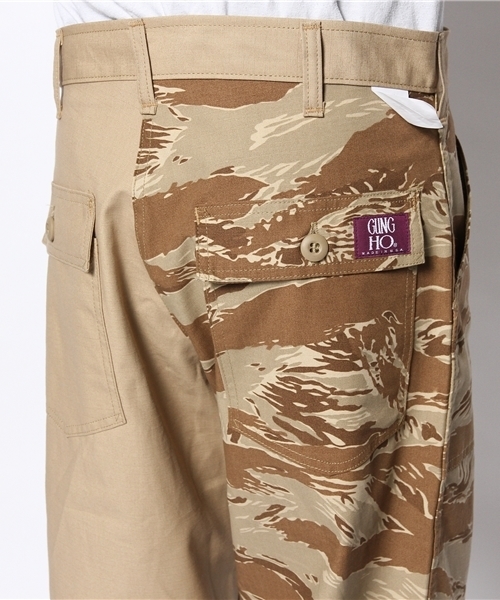 BEAMS（ビームス）の「○GUNG HO×BEAMS / 別注 ベイカーパンツ（カーゴパンツ・メンズ・カーキ/オリーブ・30inch/34inch/36inch/32inch）」の3枚目の写真