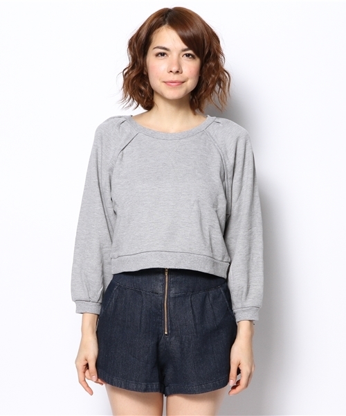 OUTLET（アウトレット）の「【who's who Chico】ZIPスウェットプルオーバー（ニット/セーター・レディース・グレー/ネイビー/ホワイト/ミント・MEDIUM）」の5枚目の写真