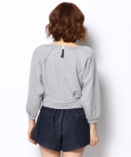 OUTLET（アウトレット）の「【who's who Chico】ZIPスウェットプルオーバー（ニット/セーター・レディース・グレー/ネイビー/ホワイト/ミント・MEDIUM）」の7枚目の写真