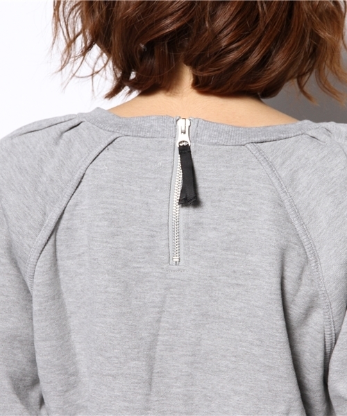 OUTLET（アウトレット）の「【who's who Chico】ZIPスウェットプルオーバー（ニット/セーター・レディース・グレー/ネイビー/ホワイト/ミント・MEDIUM）」の9枚目の写真