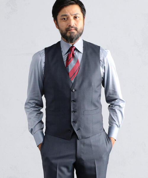 TOMORROWLAND (トゥモローランド)の「ウールシルク 5Bベスト SHANG NANO SPHERE Ermenegildo Zegna(ベスト・メンズ・ブラック/ネイビー/ダークブルー・44/46/48/50/42)」の20枚目の写真