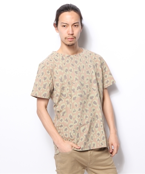OUTLET(アウトレット)の「【Ciaopanic】総柄TEE(Tシャツ/カットソー・メンズ・ベージュ・LARGE/MEDIUM)」の1枚目の写真