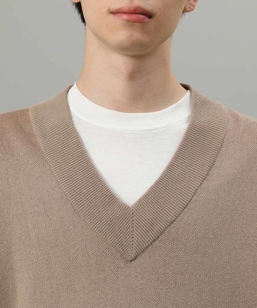 JUNRED（ジュンレッド）の「アーガイルVネックベスト（ベスト・メンズ・ブラック/ダークブラウン・FREE）」の11枚目の写真