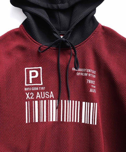 SHAREEF（シャリーフ）の「HERRINGBONE SHORT PARKA（パーカー・メンズ・ブラック/レッド/ライム・1/2/3）」の13枚目の写真