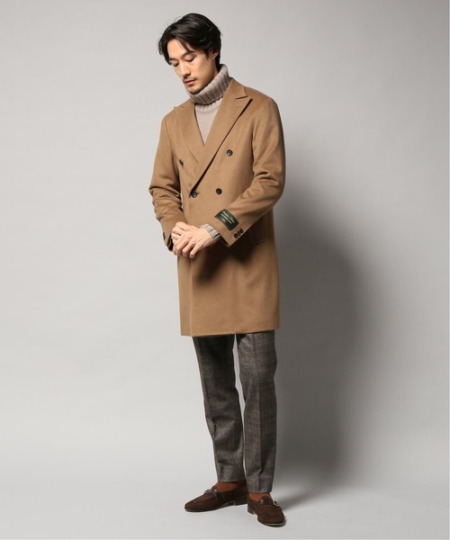 ウールカシミア ダブルチェスターコート チェスターコート Edifice エディフィス のファッション