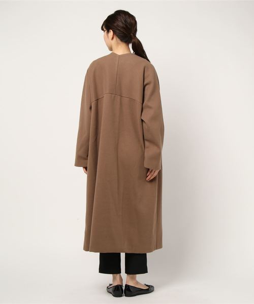 rps（アールピーエス）の「エコメルトンチェスターコート（チェスターコート・レディース・ベージュ/ブラウン/ピンク/ベージュ系その他・M）」の13枚目の写真