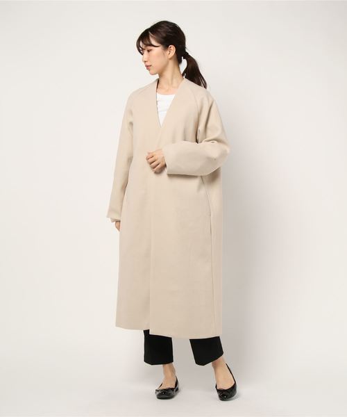 rps（アールピーエス）の「エコメルトンチェスターコート（チェスターコート・レディース・ベージュ/ブラウン/ピンク/ベージュ系その他・M）」の21枚目の写真