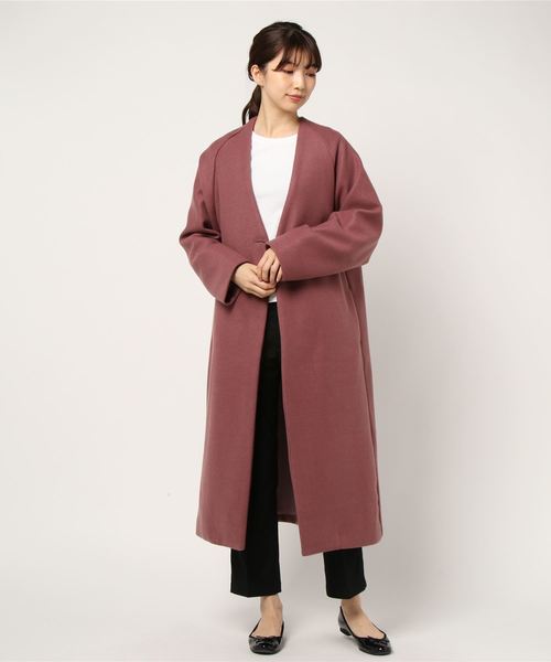 rps（アールピーエス）の「エコメルトンチェスターコート（チェスターコート・レディース・ベージュ/ブラウン/ピンク/ベージュ系その他・M）」の19枚目の写真