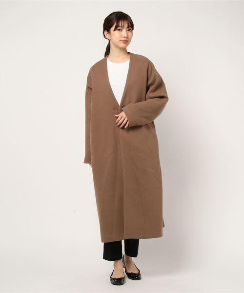 rps（アールピーエス）の「エコメルトンチェスターコート（チェスターコート・レディース・ベージュ/ブラウン/ピンク/ベージュ系その他・M）」の8枚目の写真