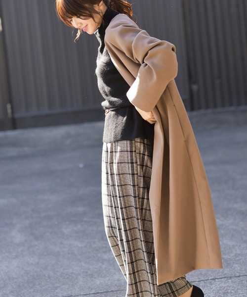 rps（アールピーエス）の「エコメルトンチェスターコート（チェスターコート・レディース・ベージュ/ブラウン/ピンク/ベージュ系その他・M）」の20枚目の写真