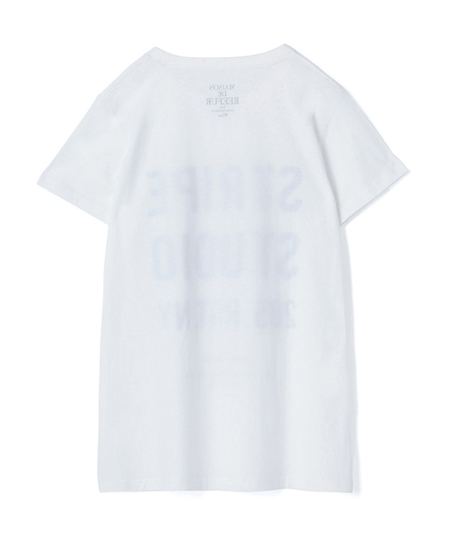 MAISON DE REEFUR(メゾンドリーファー)の「STRIPE STUDIO Tシャツ(Tシャツ/カットソー・レディース・ホワイト/ブラック・38)」の4枚目の写真