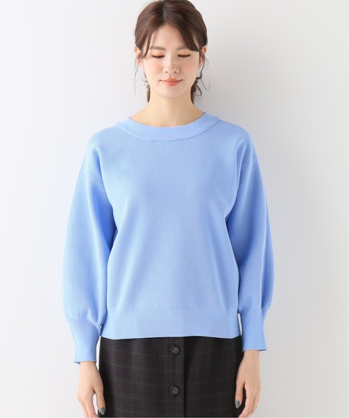 B.C STOCK(ベーセーストック)の「2wayワッフルニットプルオーバー(ニット/セーター・レディース・グレー/ベージュ/サックスブルー・FREE)」の6枚目の写真