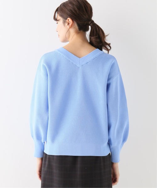 B.C STOCK(ベーセーストック)の「2wayワッフルニットプルオーバー(ニット/セーター・レディース・グレー/ベージュ/サックスブルー・FREE)」の8枚目の写真