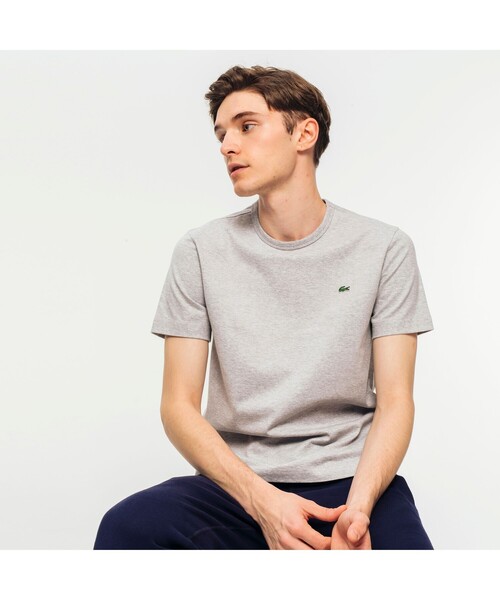 LACOSTE(ラコステ)の「スリムフィット クロコエンブレムクルーネックTシャツ (半袖)(Tシャツ/カットソー・メンズ・ホワイト/ブラック/ネイビー/グレー・1/2/4/6/3/5)」の12枚目の写真